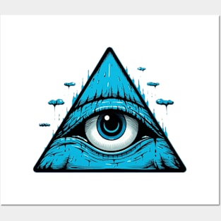 illuminati eye Posters and Art